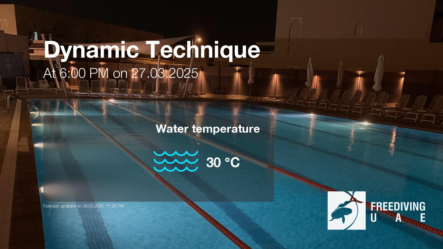 Expected weather during Dynamic Technique on Thu, Mar 27, at 6:00 PM